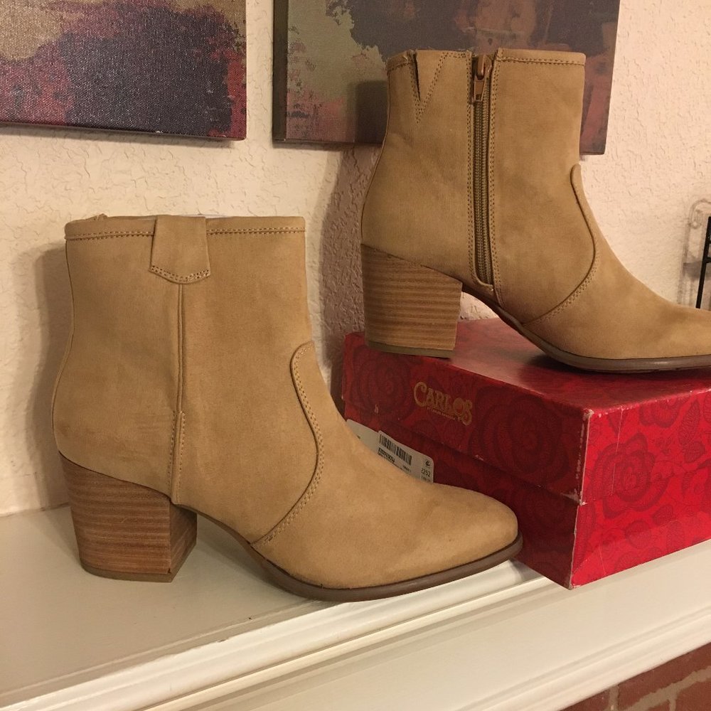 Carlos Santana Rowan ankle boot, NIB, brulee